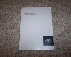 2021 Land Rover Range Rover Sport Owner's Manual