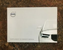 2021 Volvo XC40 Recharge Pure Electric Owner's Manual