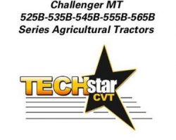 Challenger 3378499M1 Operator Manual - MT525B / MT535B / MT545B / MT555B / MT565B (TechStar CVT, tier 2)