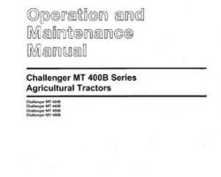 Challenger 3378631M1 Operator Manual - MT425B / MT445B / MT455B / MT465B (speedshift, tier 2, Australia)