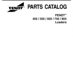 Fendt 3906161M3 Parts Book - 455 / 555 / 655 / 755 / 855 Loader