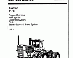 Service Manual for Versatile Tractors model 1156