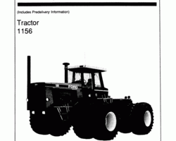 Operator's Manual for Versatile Tractors model 1156V