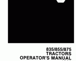 Operator's Manual for Versatile Tractors model 855