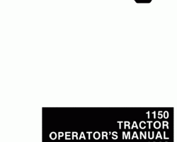 Operator's Manual for Versatile Tractors model 1150