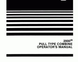 Operator's Manual for Versatile Harvesting equipment model 2000