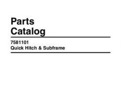 Challenger 4263980M2 Parts Book - Quick Hitch & SubFrame MSB72B, MDZ72B, MDZ84B, MRB72B (7581101)