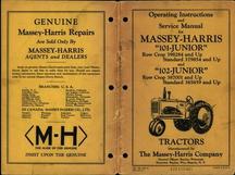 Massey-Harris 4283504M1 Operator Manual - 101 Junior / 102 Junior Tractor
