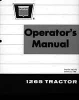 Oliver 432372 Operator Manual - 1265 Tractor