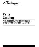 Challenger 520030D1D Parts Book - 7460 / 7660 Sprayer (chassis, eff sn Txx1001-Vxx9999, 2008-2010)