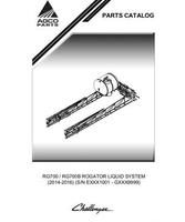 Challenger 567544D1C Parts Book - RG700 / RG700B RoGator (system, sn Exxx1001-Gxxx9999, 2014-2016)