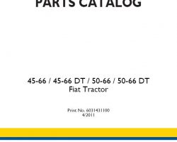 Parts Catalog for Fiat Tractors model 66