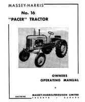 Massey-Harris 650786M2 Operator Manual - 16 Pacer Tractor