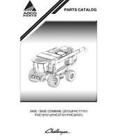 Challenger 652002NAC Parts Book - 540E / 560E Combine (eff FHCxx101, 2015, for North America)