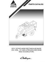 Challenger 652010NAA Parts Book - 2270 / 2270XD Baler (eff sn GHBxx101, includes BA4B accumulator)