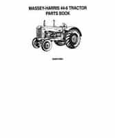 Massey-Harris 690019M3 Parts Book - 44-6 Tractor (6 cyl)