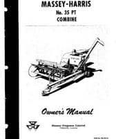 Massey-Harris 690390M1 Operator Manual - 35 Pull Type Combine
