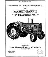 Massey-Harris 694006M95 Operator Manual - 55 / 55K Tractor