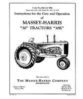 Massey-Harris 694016M96 Operator Manual - 30 / 30K Tractor