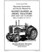 Massey-Harris 694070M94 Operator Manual - 44 Tractor (diesel)