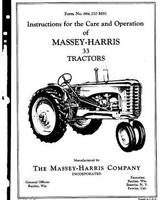 Massey-Harris 694210M91 Operator Manual - 33 / 33K Tractor