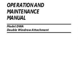 Challenger 700722812B Operator Manual - SP185B Double Windrow (attachment, sn prior HR13101)