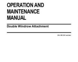 Challenger 700727665A Operator Manual - SP115B / SP185B Double Windrow (attachment, eff sn HR13101)