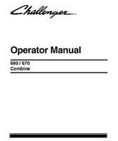 Challenger 700732125A Operator Manual - 660 / 670 Combine (export, eff sn HTxx101, 2008, Sisu engine)