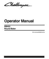 Challenger 700733251C Operator Manual - RB452 Round Baler (eff sn AHR02235, 2010)