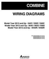 Challenger 700739394B Operator Manual - 540C-560C / 9540-9560 / 9450R-9480R Combine (wiring, 2013)