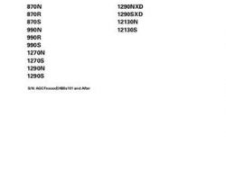 Fendt 700741554D Operator Manual - 870 / 990 / 1270 / 1290 / 12130 Baler (eff sn EHB0x101)