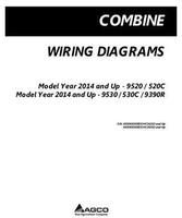 Challenger 700747651C Operator Manual - 520C / 530C / 9520 / 9530 / 9390R Combine (wiring diagrams, 2014)
