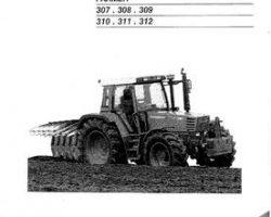 Fendt 72415241 Operator Manual - 307 / 308 / 309 / 310 / 311 / 312 Farmer (early, Turbomatik)