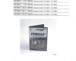 Fendt 72420636 Operator Manual - 711 / 712 / 714 / 716 / 815 / 817 / 818 Tractor (supplement)