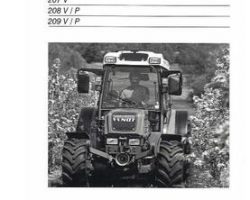 Fendt 72420645 Operator Manual - 206V / 207V / 208V-P / 209V-P Tractor (eff xxx/22/2001)
