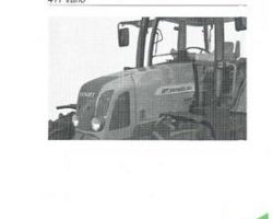 Fendt 72423914 Operator Manual - 409 / 410 / 411 Farmer Tractor (Vario)