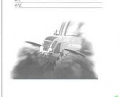 Fendt 72426103 Operator Manual - 409 / 410 / 411 / 412 Vario Tractor