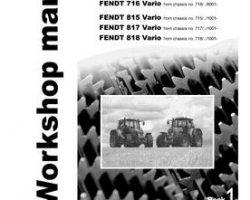 Fendt 72439312 Service Manual - 711 / 712 / 714 / 716, 815 / 817 / 818 Tractor (tier 2)