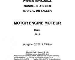 Fendt 72488615 Service Manual - Deutz BFM Engine (2013) (section)