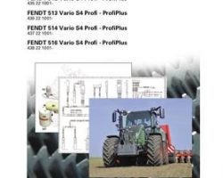 Fendt 72621139 Service Manual - 512 / 513 / 514 / 516 Tractor (S4, tier 4, No Am schematics)
