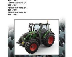 Fendt 72621141 Service Manual - 512 / 513 / 514 / 516 Tractor (S4, tier 4, less schematics)