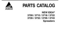 New Idea 79017903D Parts Book - 3709 / 3715 / 3718 / 3722 / 3726 / 3732 / 3739 / 3743 Spreader