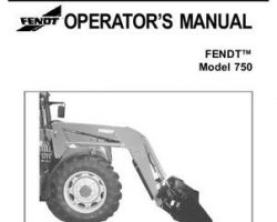 Fendt 79018740 Operator Manual - 750 HSL Loader