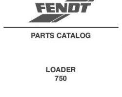Fendt 79019137 Parts Book - 750 HSL Loader