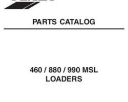 Fendt 79022922B Parts Book - 460 / 880 / 990 MSL Loader