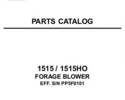 New Idea 79023674A Parts Book - 1515 / 1515HO (Dion) Forage Blower (2005)