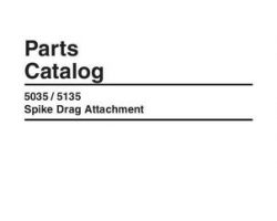 Challenger 79027312D Parts Book - 5035 / 5135 Spike Drag (attachment)