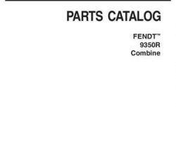 Fendt 79032838D Parts Book - 9350R Combine