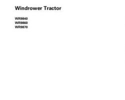 Challenger 79036585C Service Manual - WR9840 / WR9860 / WR9870 Windrower (packet)