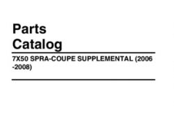 Challenger AG625984A Parts Book - 7000 Series Sprayer (2006-08) (supplement)